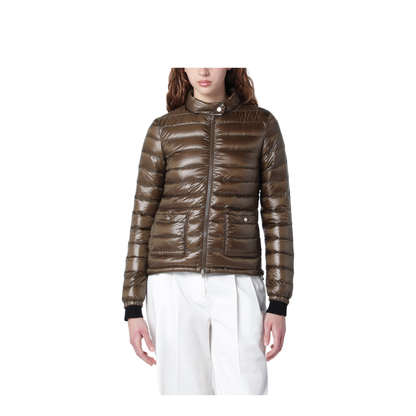 Military Green Ultralight Nylon Bomber Jacket