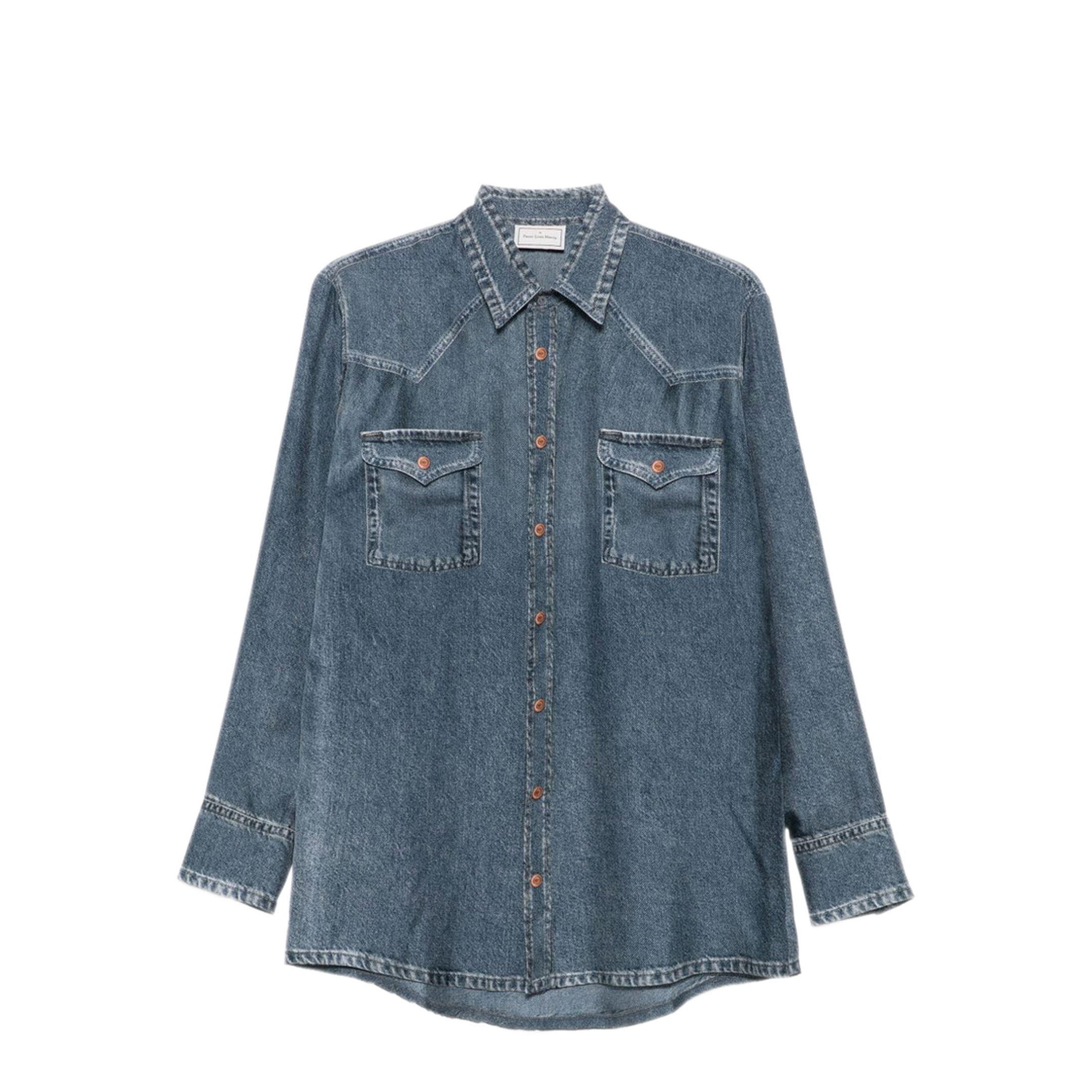 MAYFEYR - Pierre Louis Mascia - Blue Long Sleeve Button Shirt - ALOESCML12657101516081