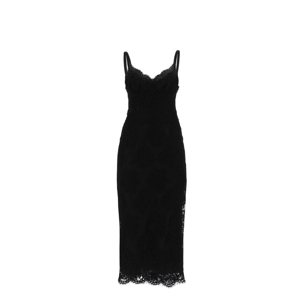 Dolce & Gabbana midi lace dress with slit