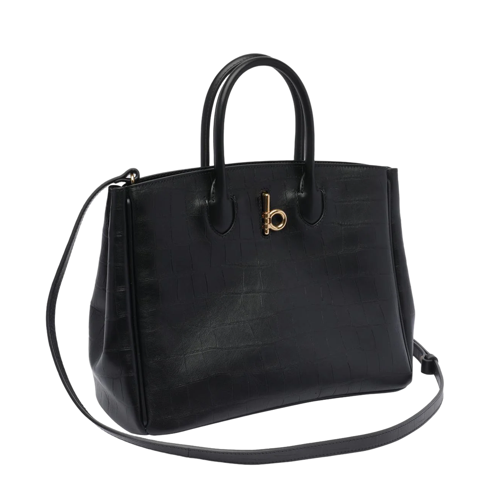 Black Small Rocking Horse Tote Bag