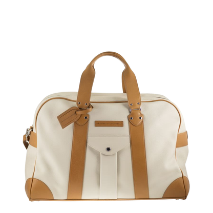 Grained Calfskin Street Bag in Ivory