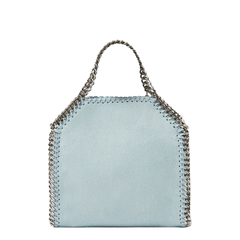 Falabella Tiny Faux Leather Crossbody Bag - Light Blue