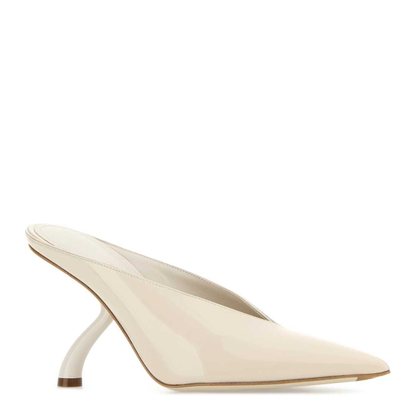 MAYFEYR - Ferragamo - Ivory Leather Itaca Sabot - 01L5927927301CBEIGE