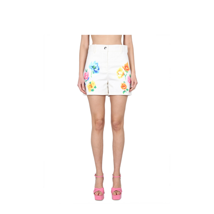 MAYFEYR - BOUTIQUE MOSCHINO - Shorts In Broderie Anglaise Flower Chin - 032108181888