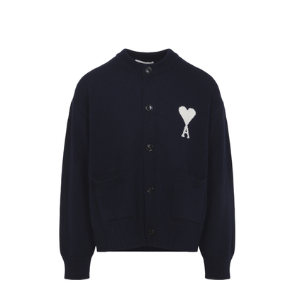 MAYFEYR - Ami Paris - Wool And Cotton Cardigan - UKC381KN0156