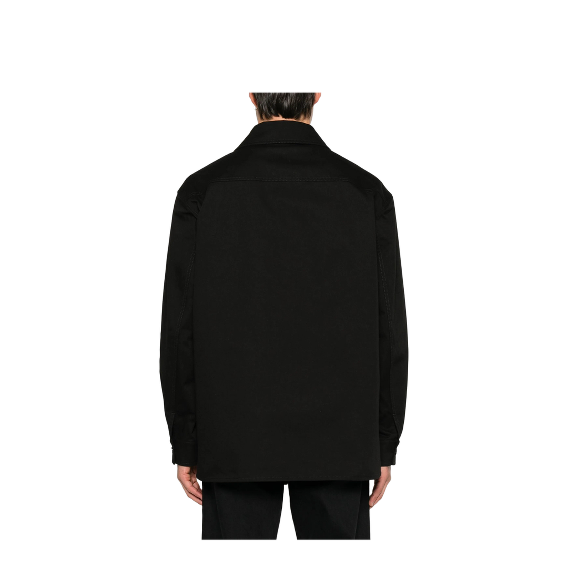 MAYFEYR - Valentino - Cotton Gabardine Shirt Jacket With Vlogo - VCIQ10ALS