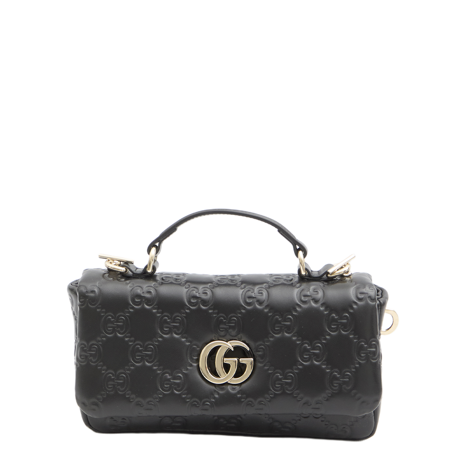 GG Milano Small Exotic Leathers Top Handle Bag - Black
