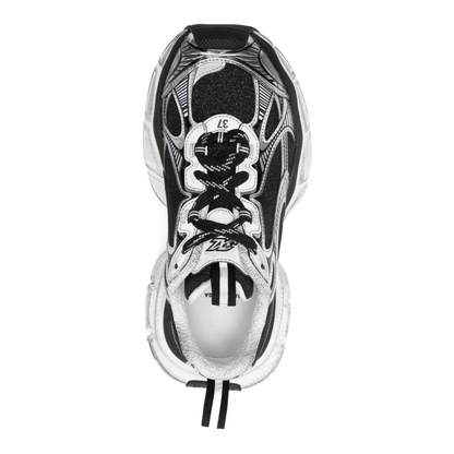 3XL Sneakers in Black and Silver with Glitter