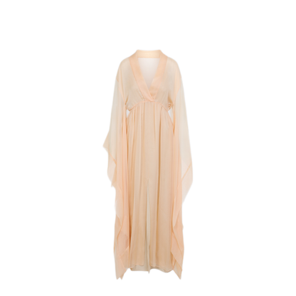 MAYFEYR - ALBERTA FERRETTI - Beige Chiffon Long Dress - A046201150016