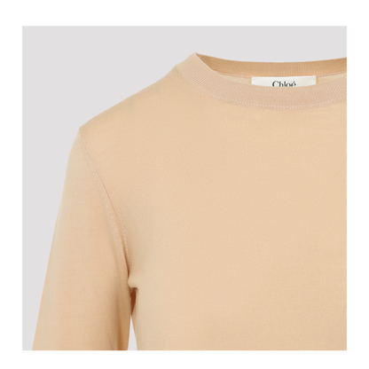 MAYFEYR - Chloè - Tender Peach Wool Pullover - CH26AMP395406H1