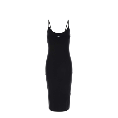 MAYFEYR - Off-White - Off Stamp Sleek Midi Dress - 2FU00632TW003