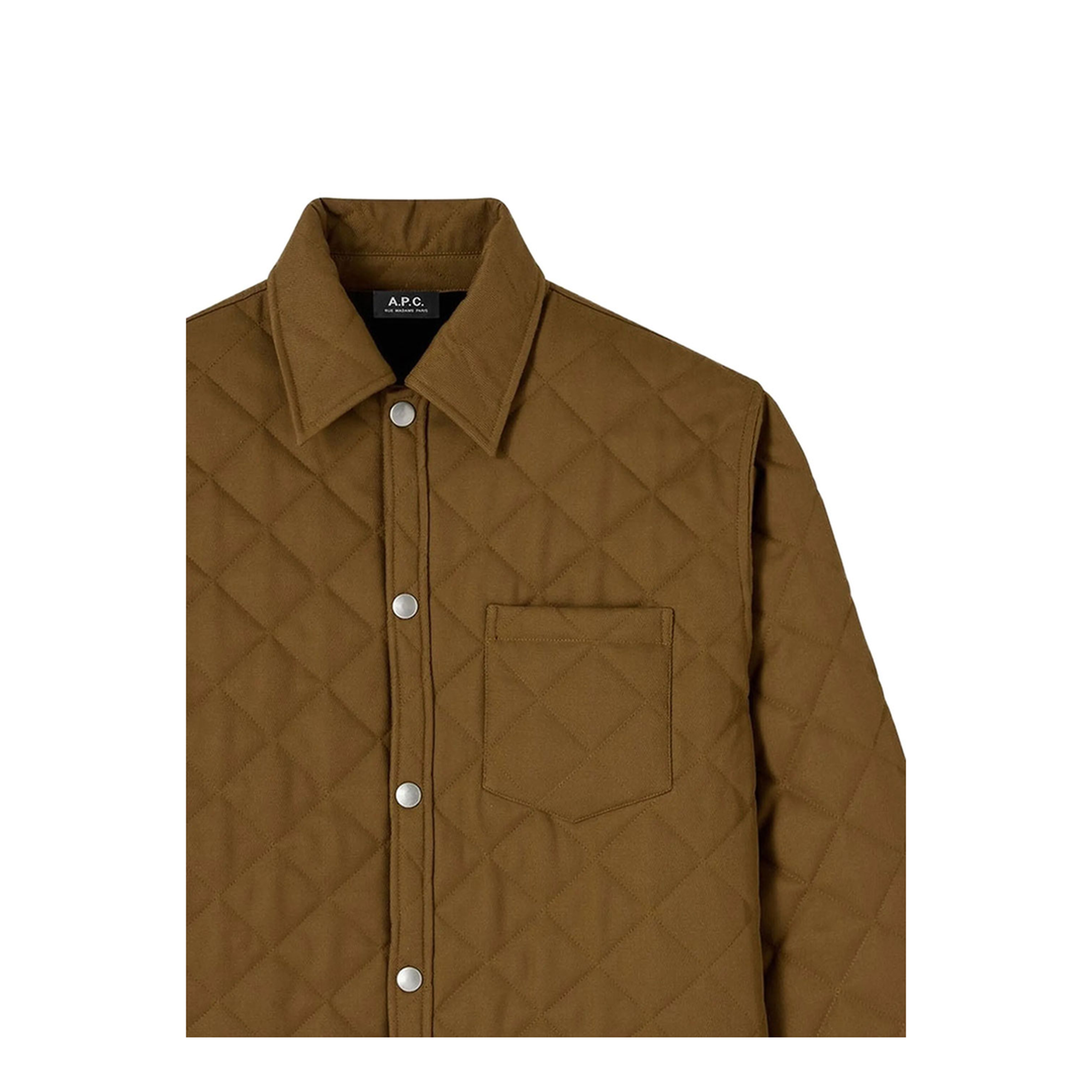 MAYFEYR - A.P.C. - Georges Quilted Wool Jacket - PSANGM32034JAA