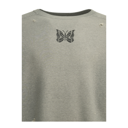 MAYFEYR - Needles - Deconstructed Crewneck Sweatshirt - SX431AHGREY
