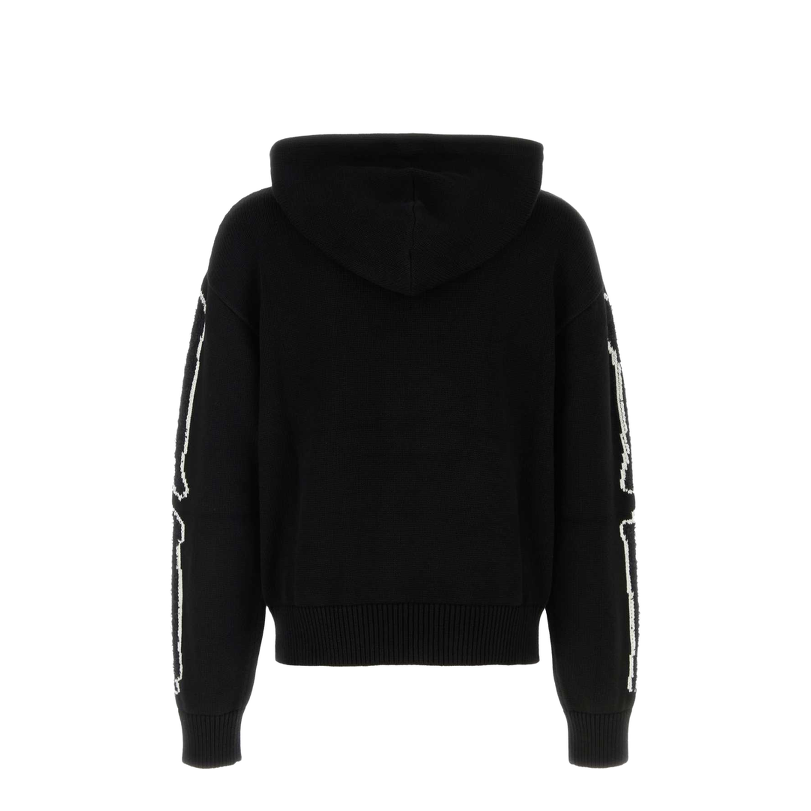 Black Cotton Blend Sweatshirt