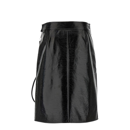 Vinyl Midi Skirt
