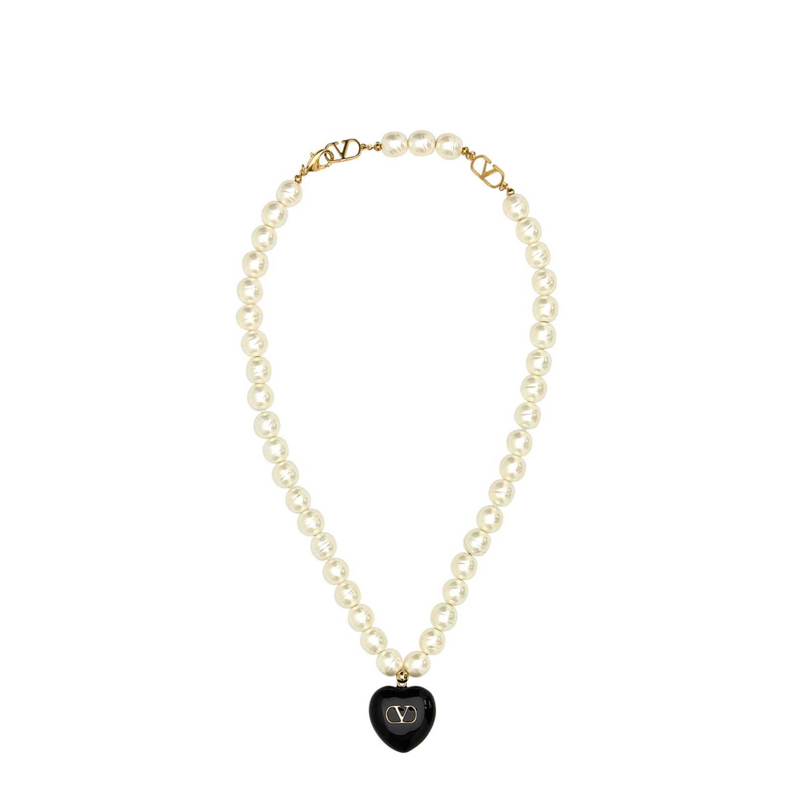Ivory Pearls Coeur Royal Necklace