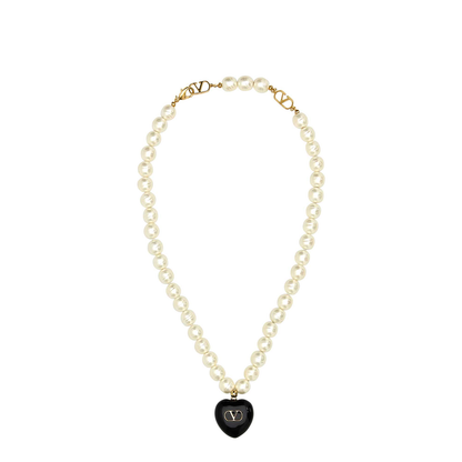 Ivory Pearls Coeur Royal Necklace