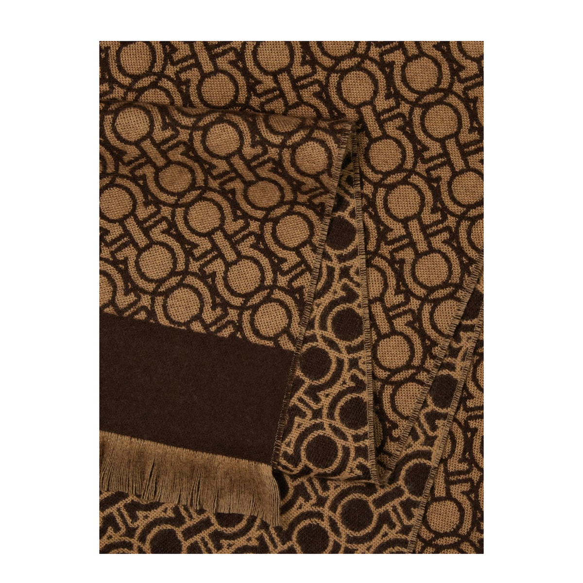 MAYFEYR - Ferragamo - Brown Wool Scarf - 520187795568004