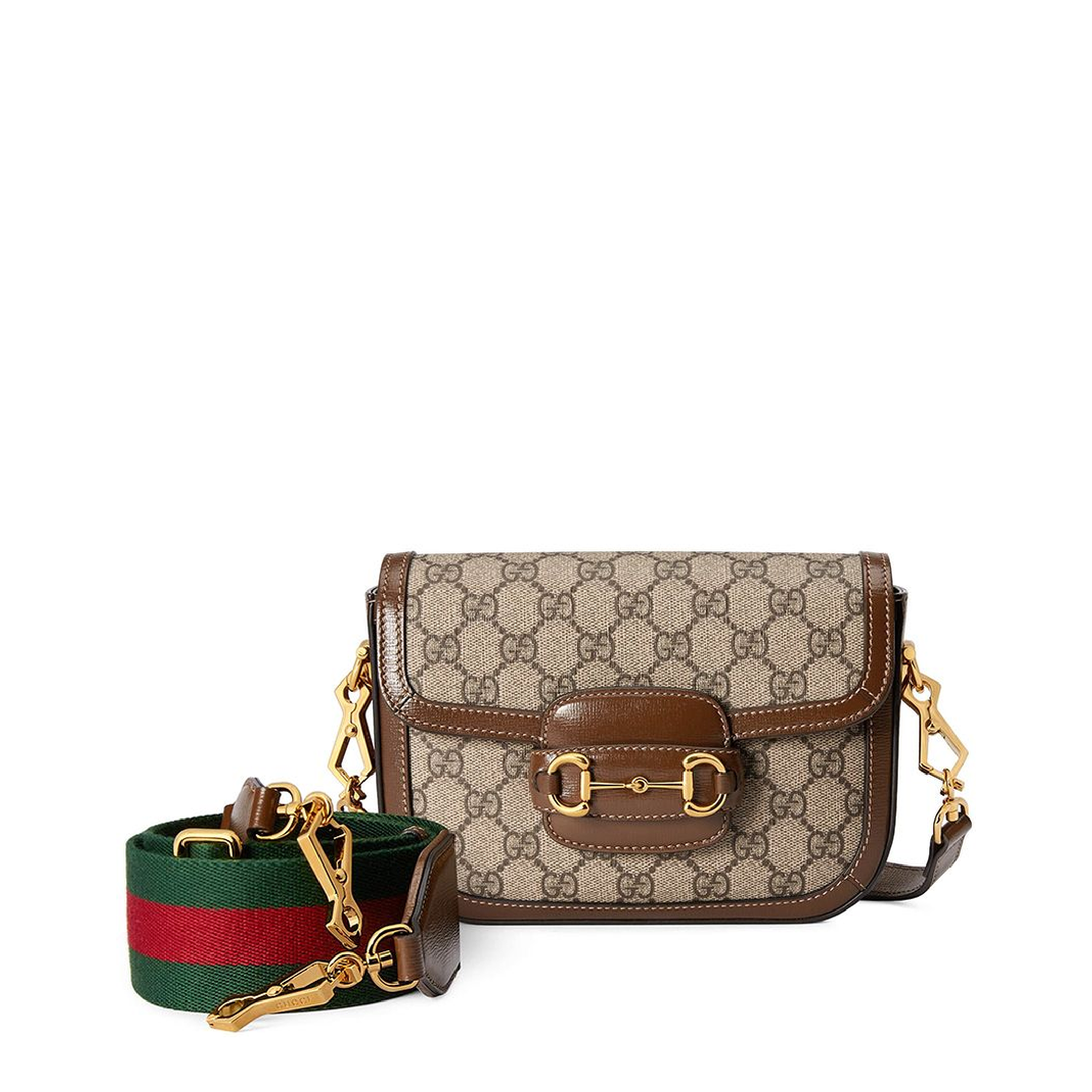 Horsebit 1955 Small Leather Shoulder Bag - Brown