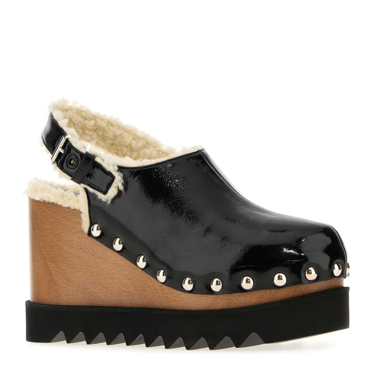 MAYFEYR - Stella Mccartney - Elyse Slingback Clog Cracked Patent - 810784E003541000