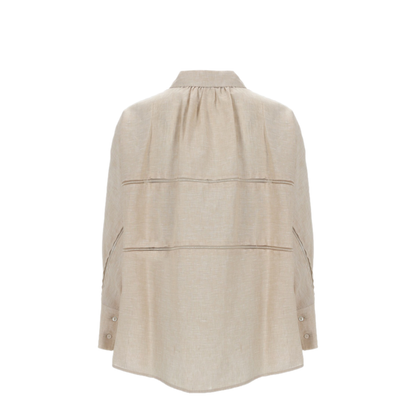 MAYFEYR - Fabiana Filippi - Cropped Linen Shirt - CAD276F309M1610160