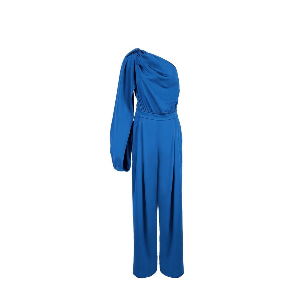MAYFEYR - Stella Mccartney - Royal Blue Satin One Shoulder Dress - 6101123FU3024300