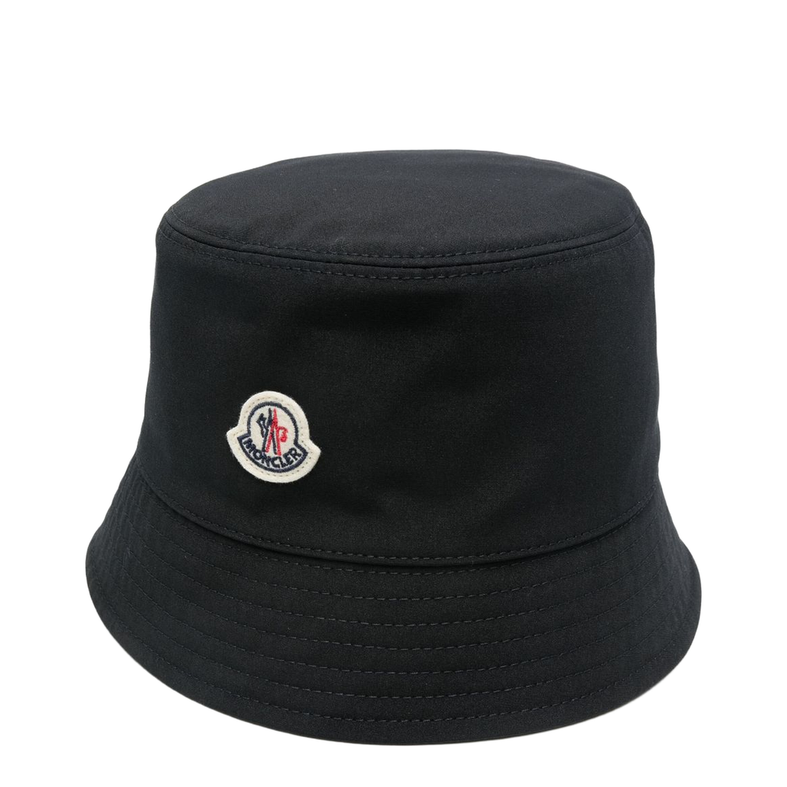Black Cotton Blend Bucket Hat