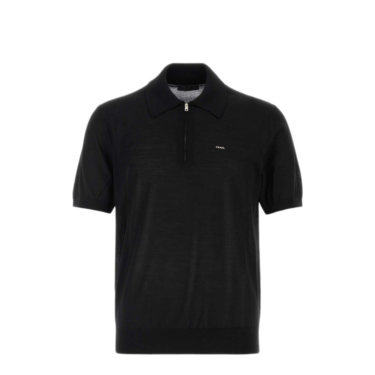 MAYFEYR - Prada - Black Wool Polo Shirt - UMF392SOOO18DYF0002