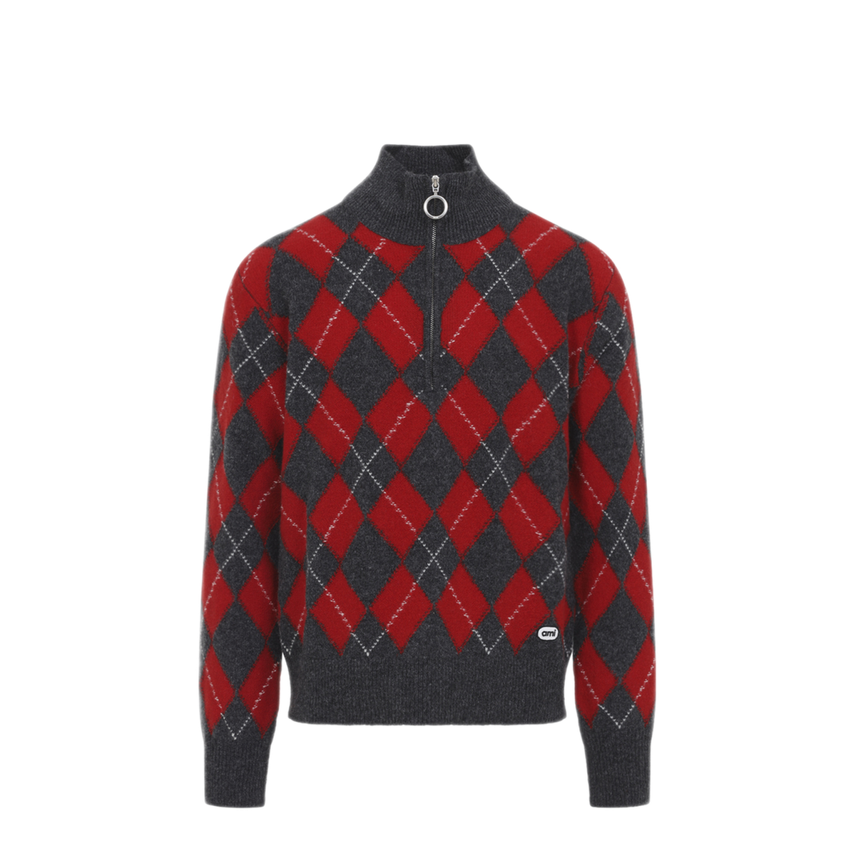 MAYFEYR - Ami Paris - Zipped Collar Sweater - HKS897KN0202A353