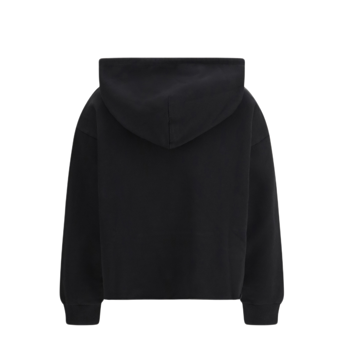 Black Cotton Hoodie