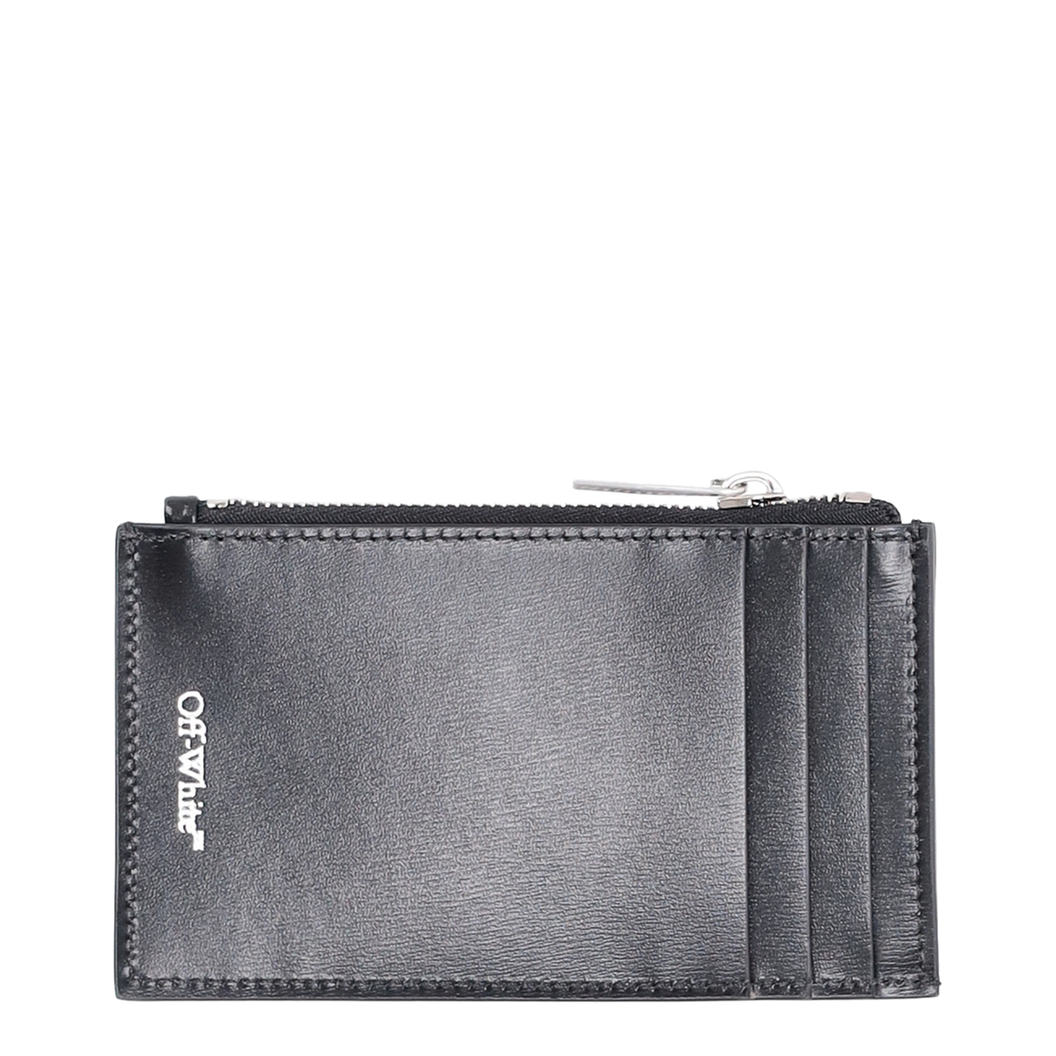 Zipped Card Case Quote Black