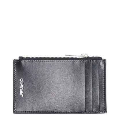 Zipped Card Case Quote Black