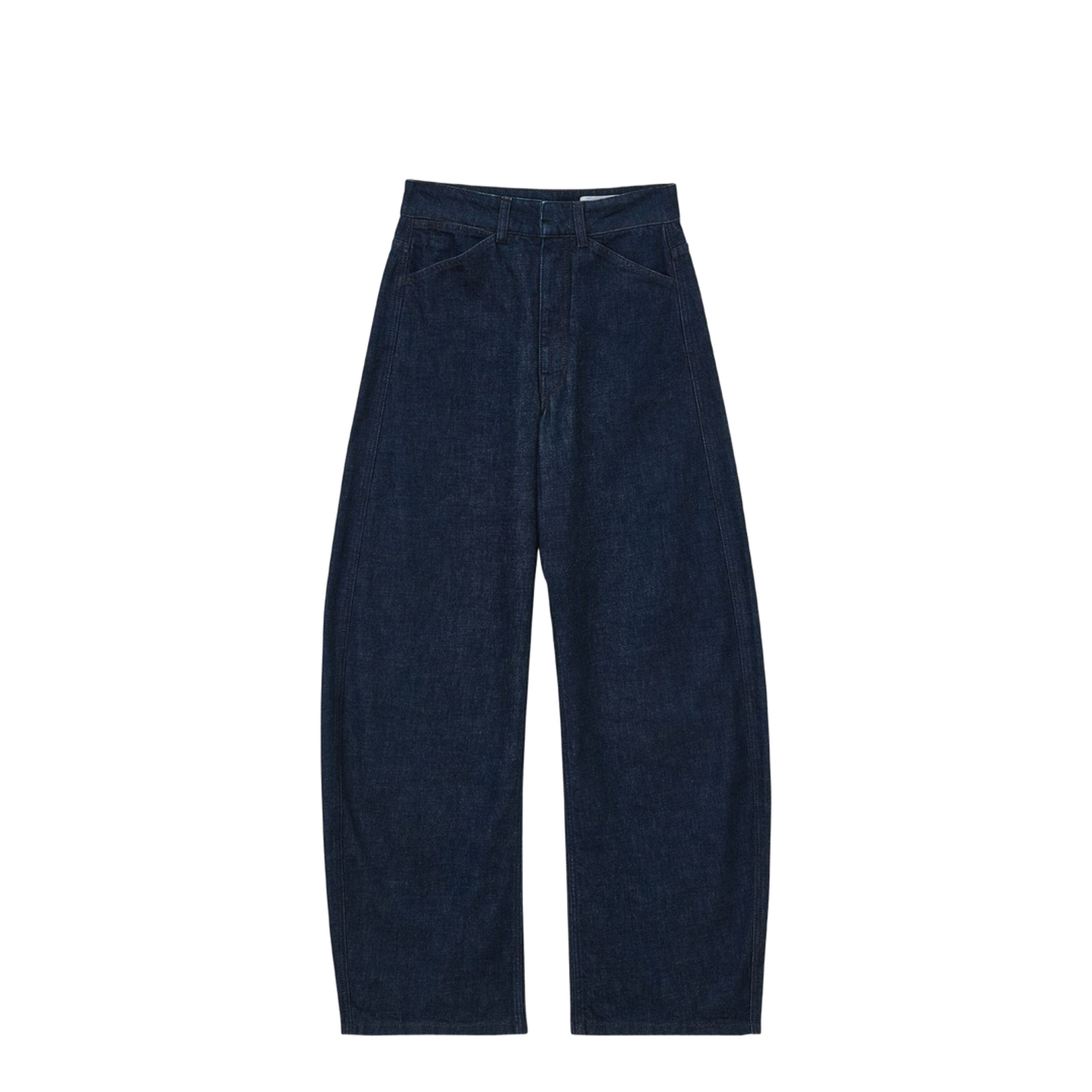 Cotton High-Waisted Trousers