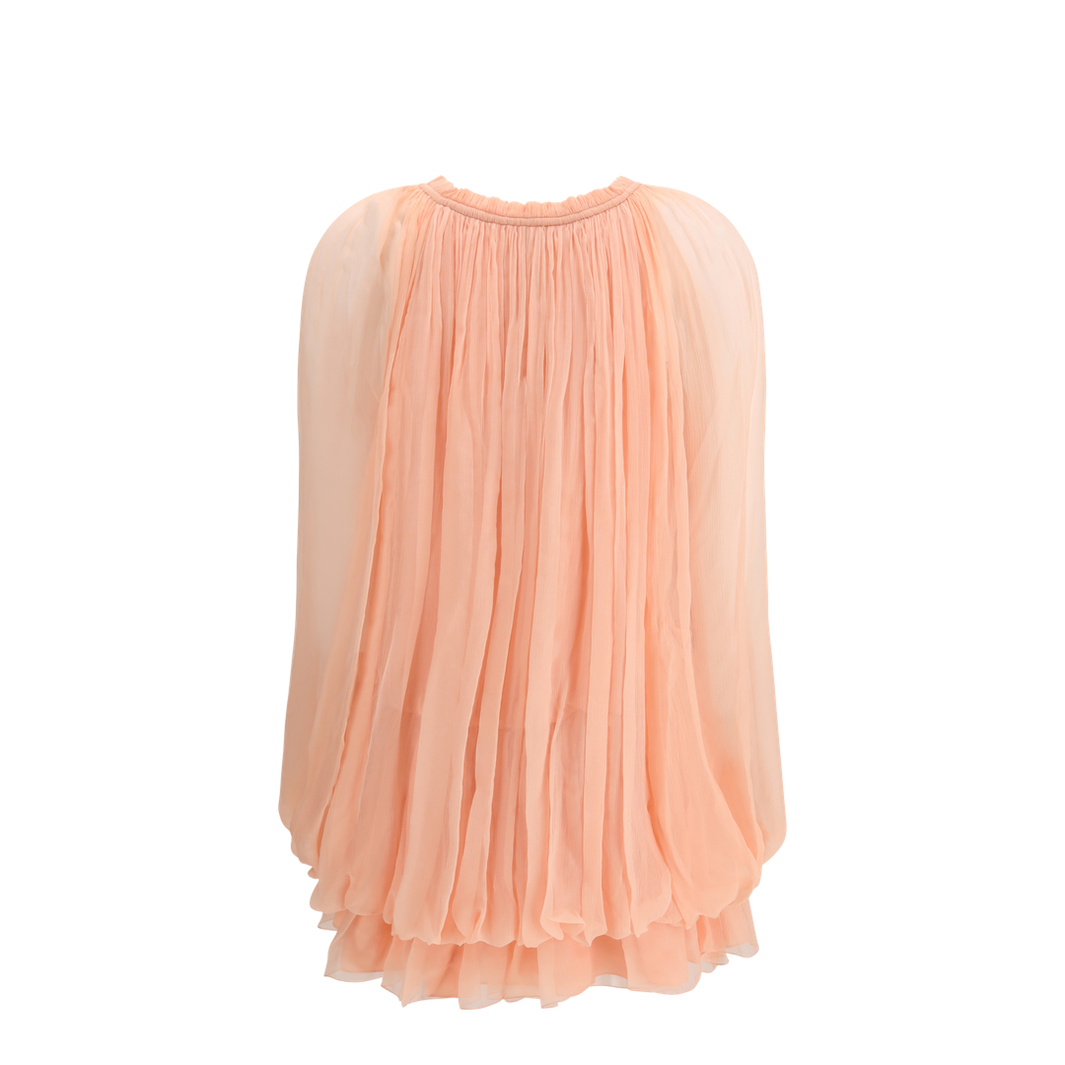 MAYFEYR - Chloè - Mini Dress With Cape In Silk Muslin - CH26SRO02001