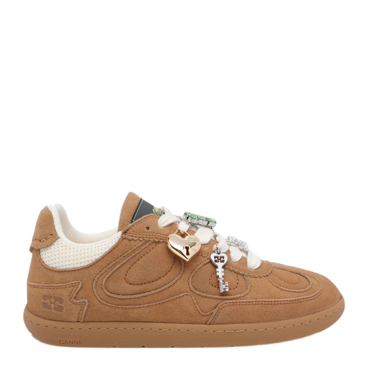 MAYFEYR - Ganni - Suede Sneakers With Charms - B1040009ZZQ