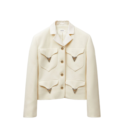 Blazer with appliqués