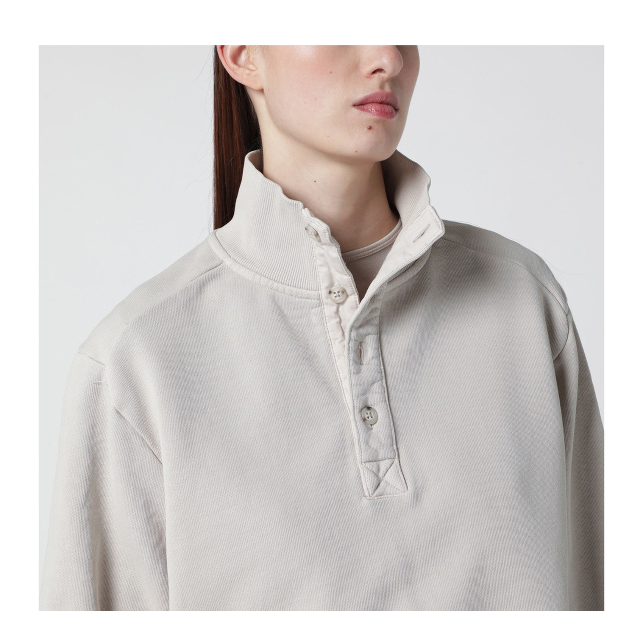 MAYFEYR - Entire Studios - Vintage White Cotton Sweatshirt - ESSS26TO02012CO0073