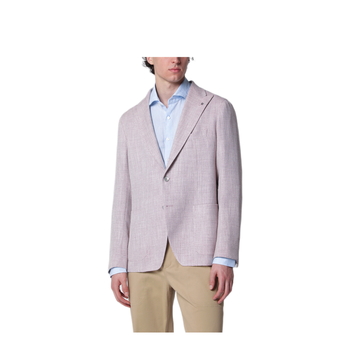 MAYFEYR - Tagliatore - Single Breasted Herringbone Jacket Lilac - 1SMC26KC90059EY871