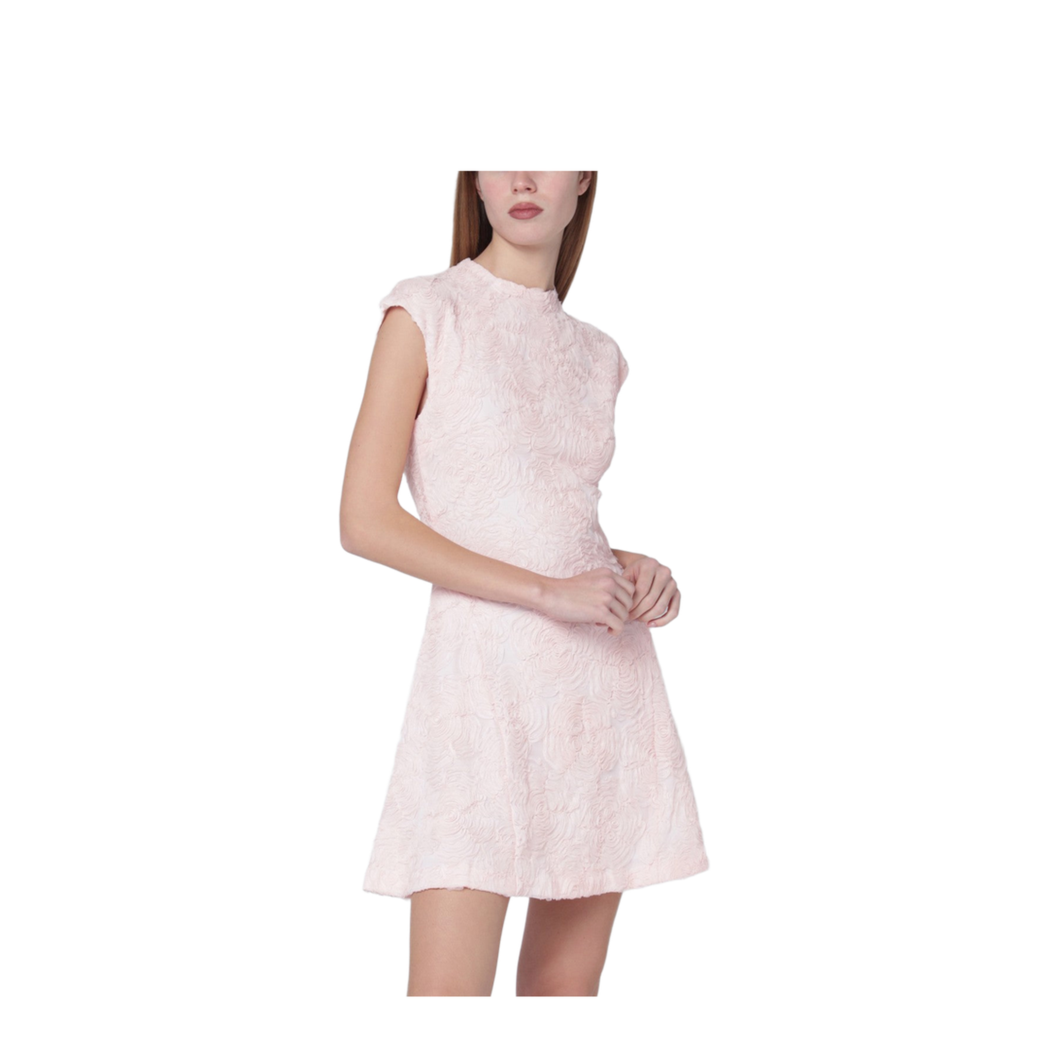 Short Pink Mesh Dress