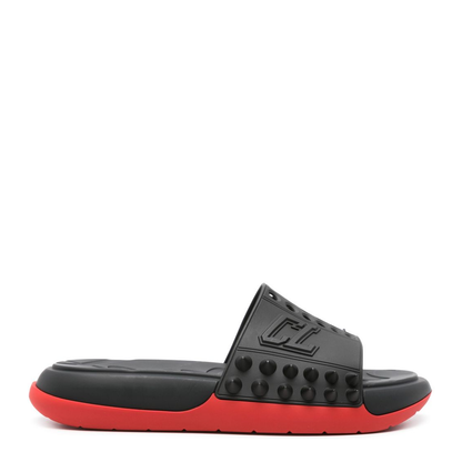 Spiked Stud Design Cut-Out Detailing Flat Slip-On