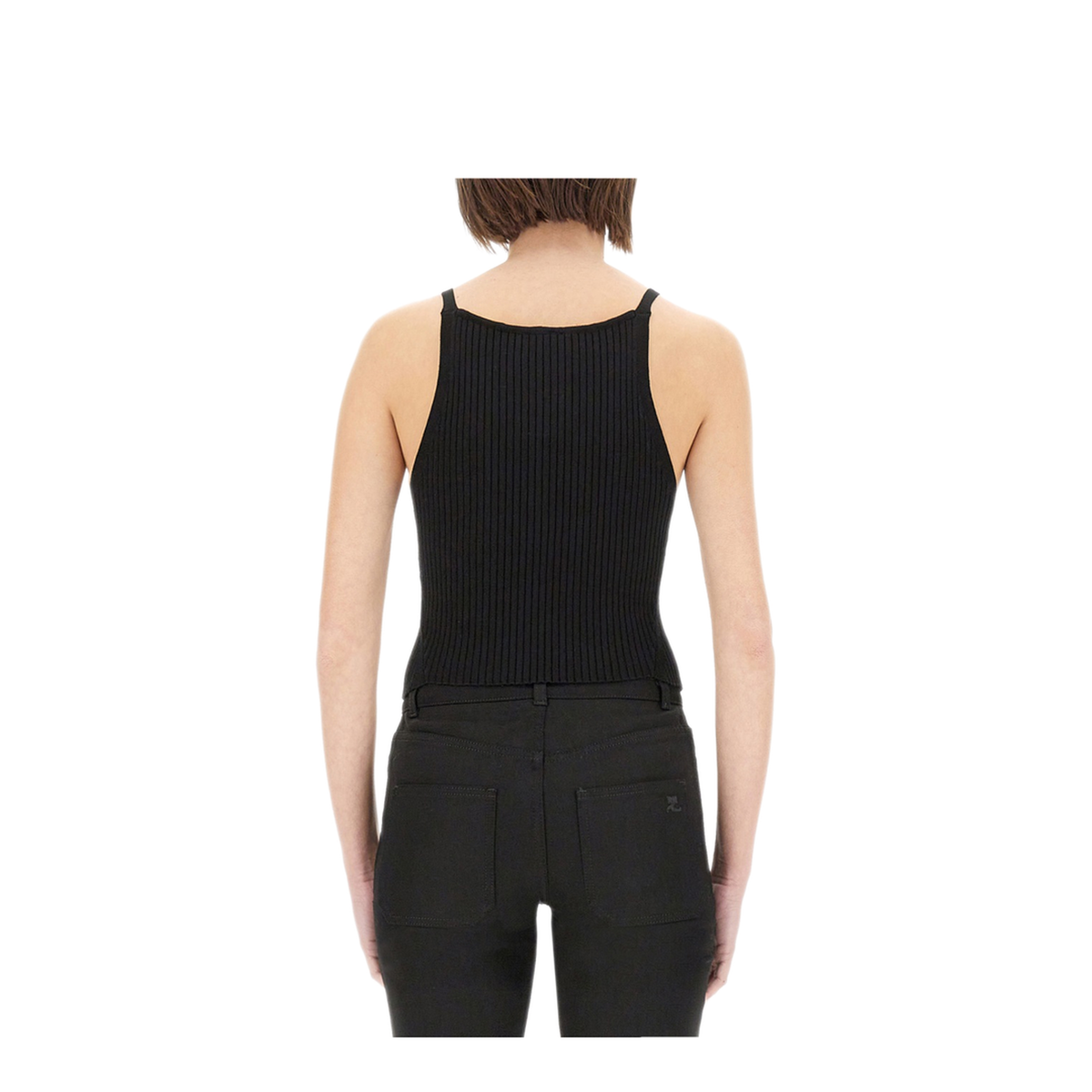 MAYFEYR - Courreges - Ribbed Tank Top - VESMTO042FI00019999