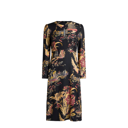 MAYFEYR - Etro - Crepe Midi Dress With Flower And Animal Motif - WRHA051999SA419