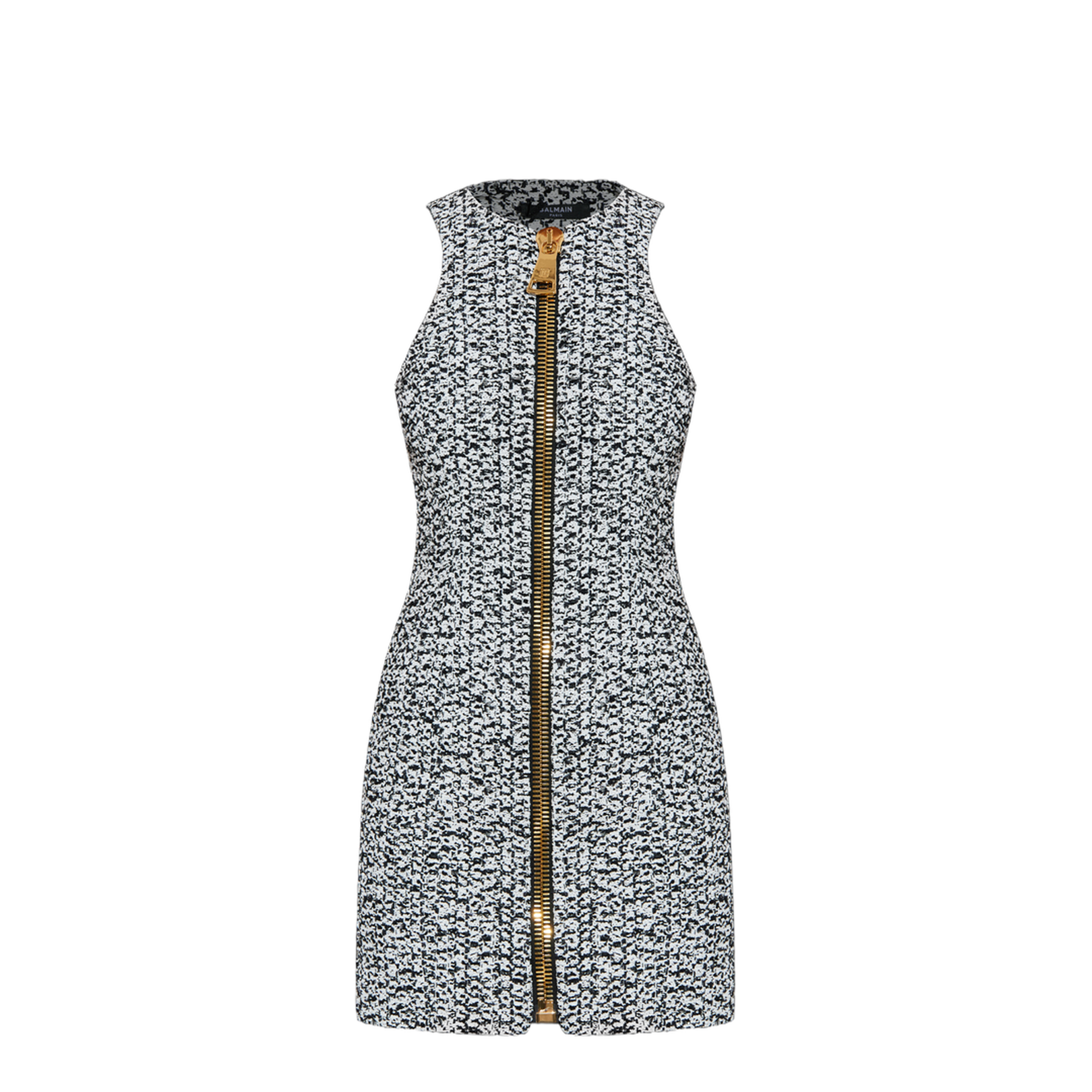 Sleeveless Tweed Dress