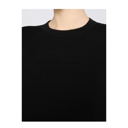 Black Wool Manto Sweater