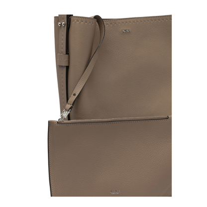Brown Cow Leather Shoulder Bag