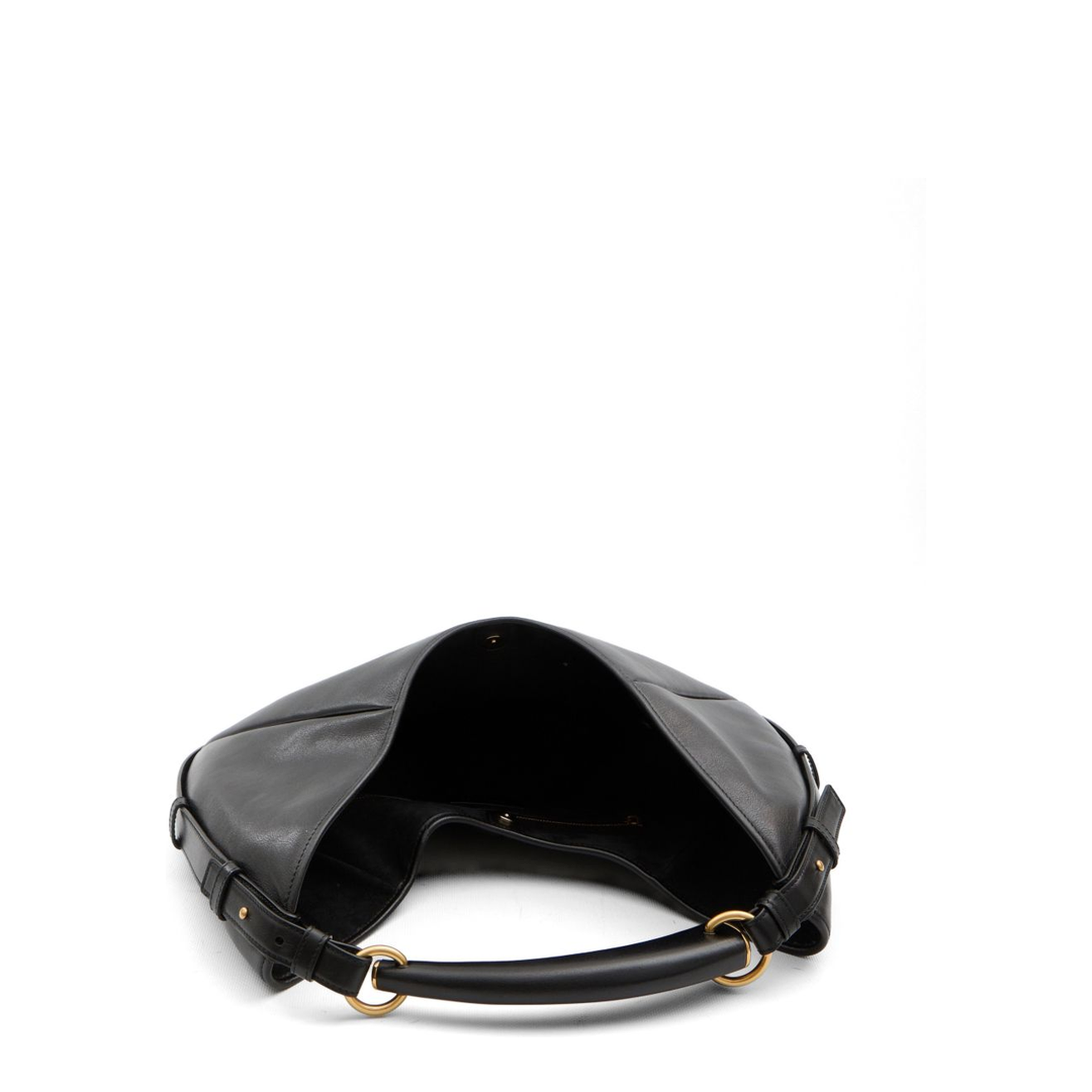 Mombasa Medium Padded Calfskin Hobo Bag - Black