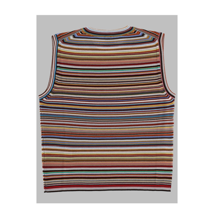 MAYFEYR - Paul Smith - Signature Stripe Sleeveless Sweater - W1R888NW1115092
