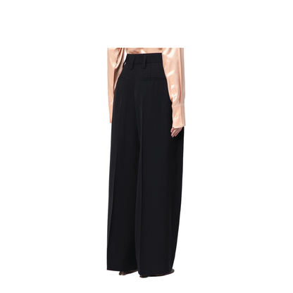 Silk Pleated Pants