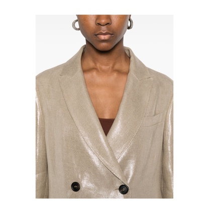 Linen Double-Breasted Jacket