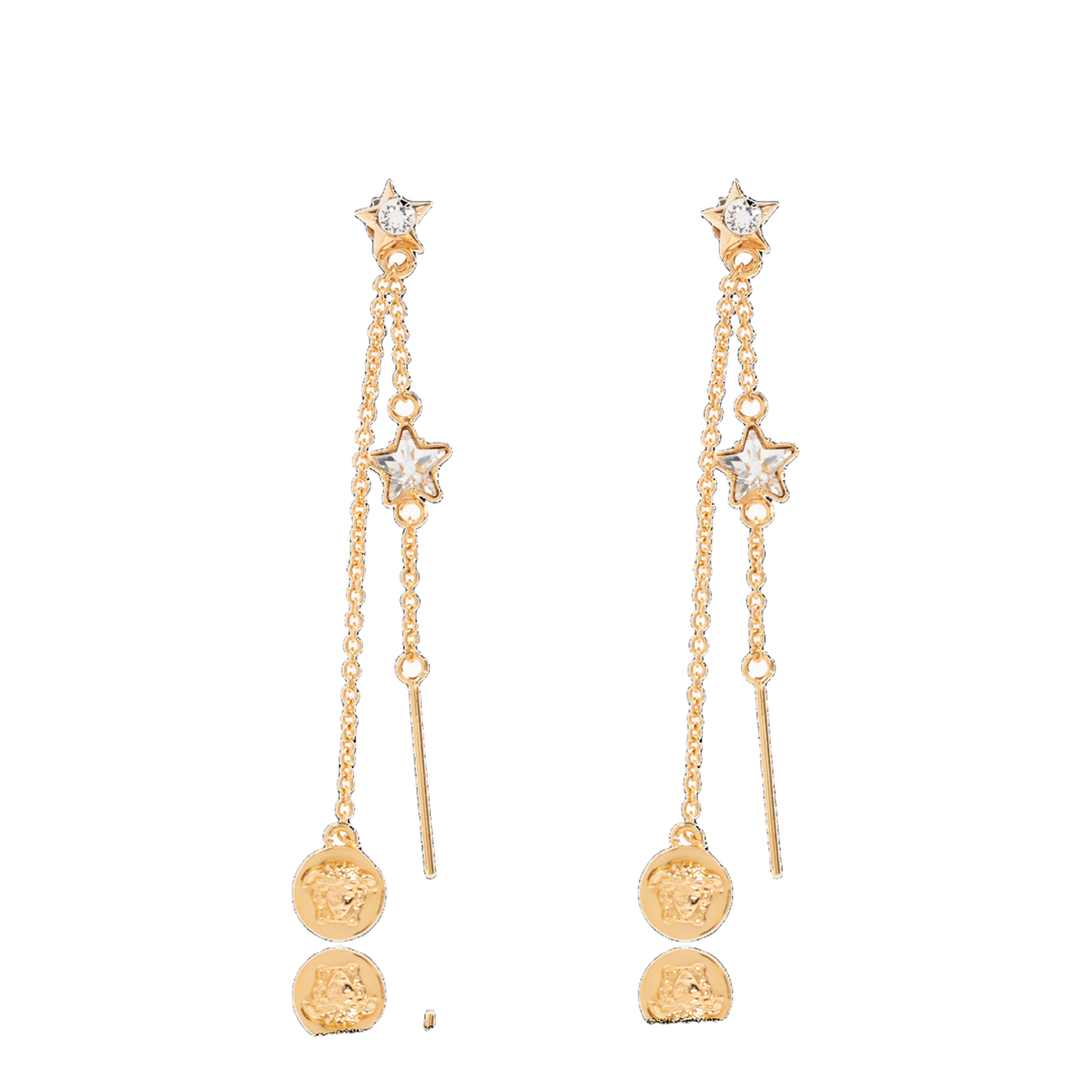 Long Earrings Shimmering Crystals